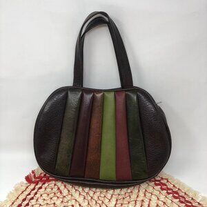 Vintage Dark Stripe Shoulder Bag Purse